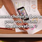 Image de couverture stylisée avec titre pour l’article Comment choisir le bon artisan pour vos travaux de rénovation ?