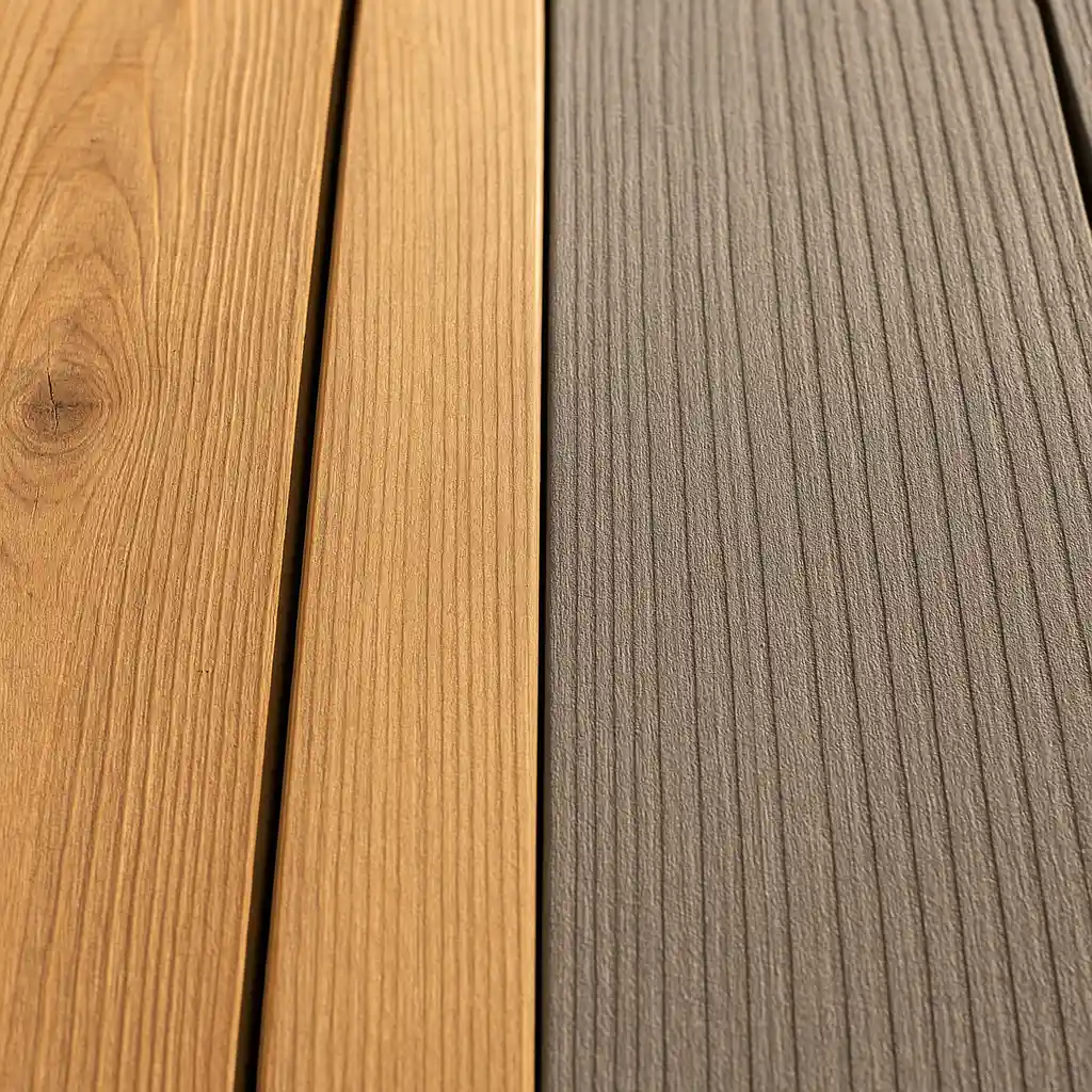 Terrasse bois ou composite : quelle solution choisir pour son extérieur ? 3 Comparatif visuel entre lames de terrasse bois et composite