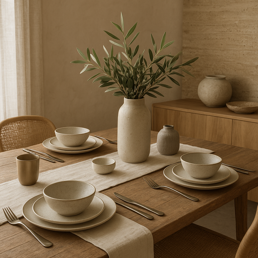 Mélange de matières naturelles et textures tendance en décoration intérieure 2025