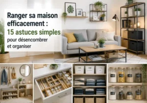 Ranger sa maison efficacement : 15 astuces simples pour désencombrer et organiser 2 Solutions de rangement pour organiser et désencombrer facilement chaque espace de la maison