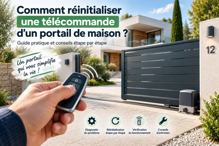 Comment réinitialiser une télécommande de portail de maison ?