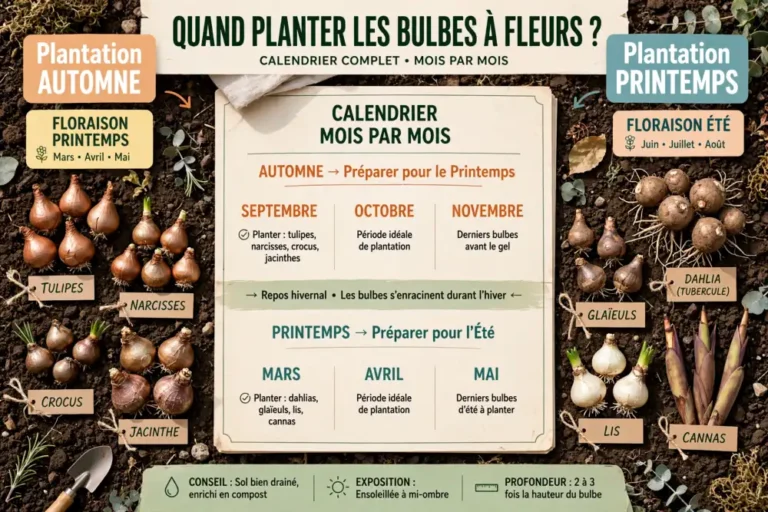 Quand planter les bulbes à fleurs ? Calendrier complet mois par mois