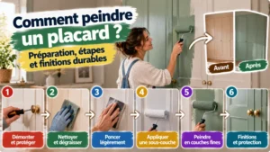 Comment peindre un placard : préparation, étapes et finitions durables