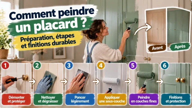 Comment peindre un placard : préparation, étapes et finitions durables